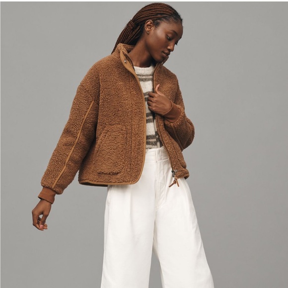 NWT Anthropologie Sherpa Teddy Jacket - Picture 3 of 6